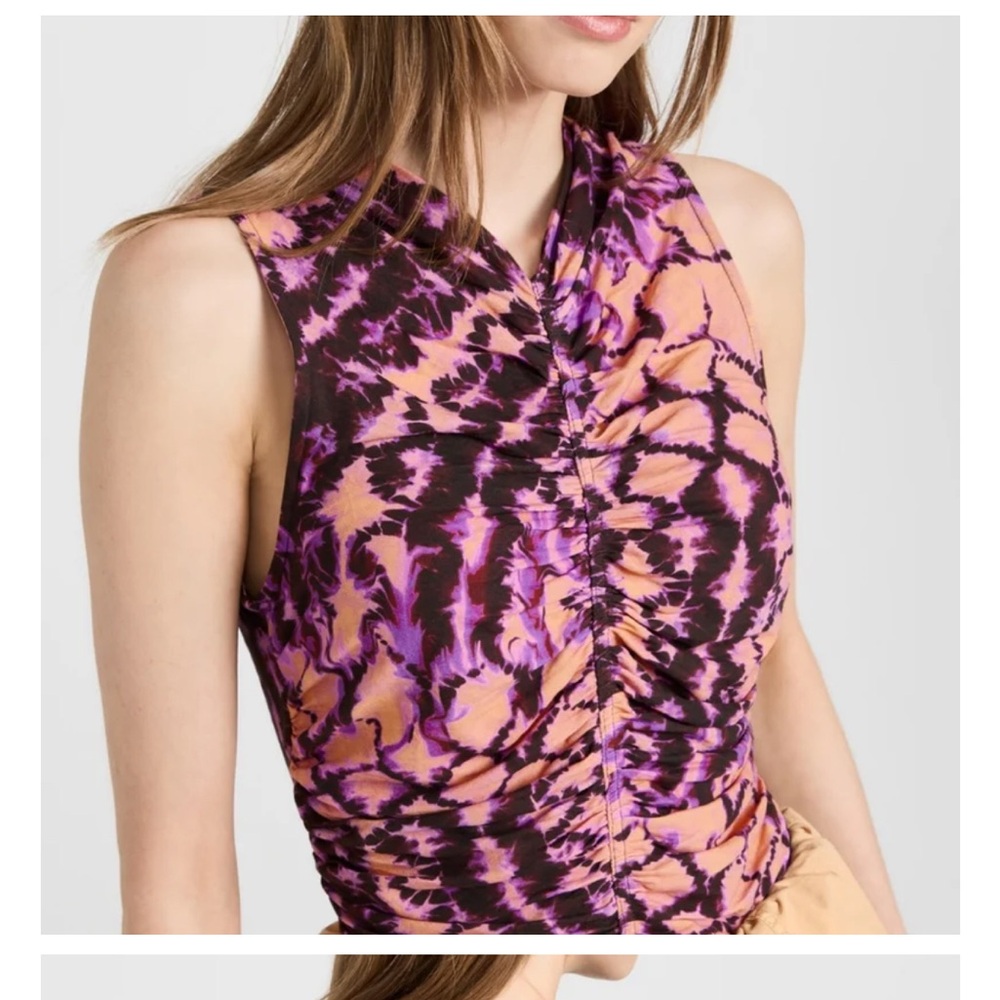 NWT Ulla Johnson Size L Allie Ruched Top